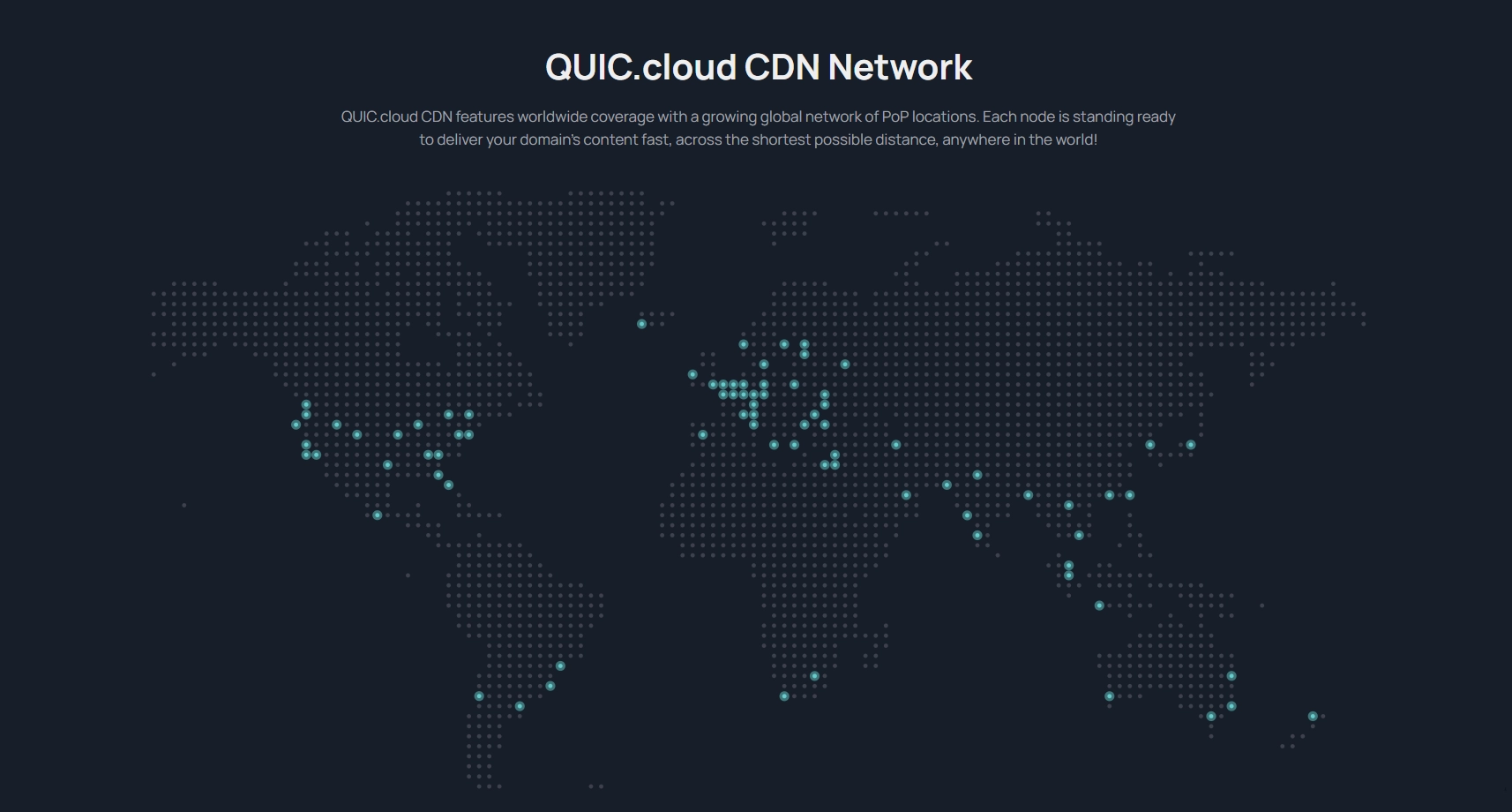 QUIC.cloud CDN Network