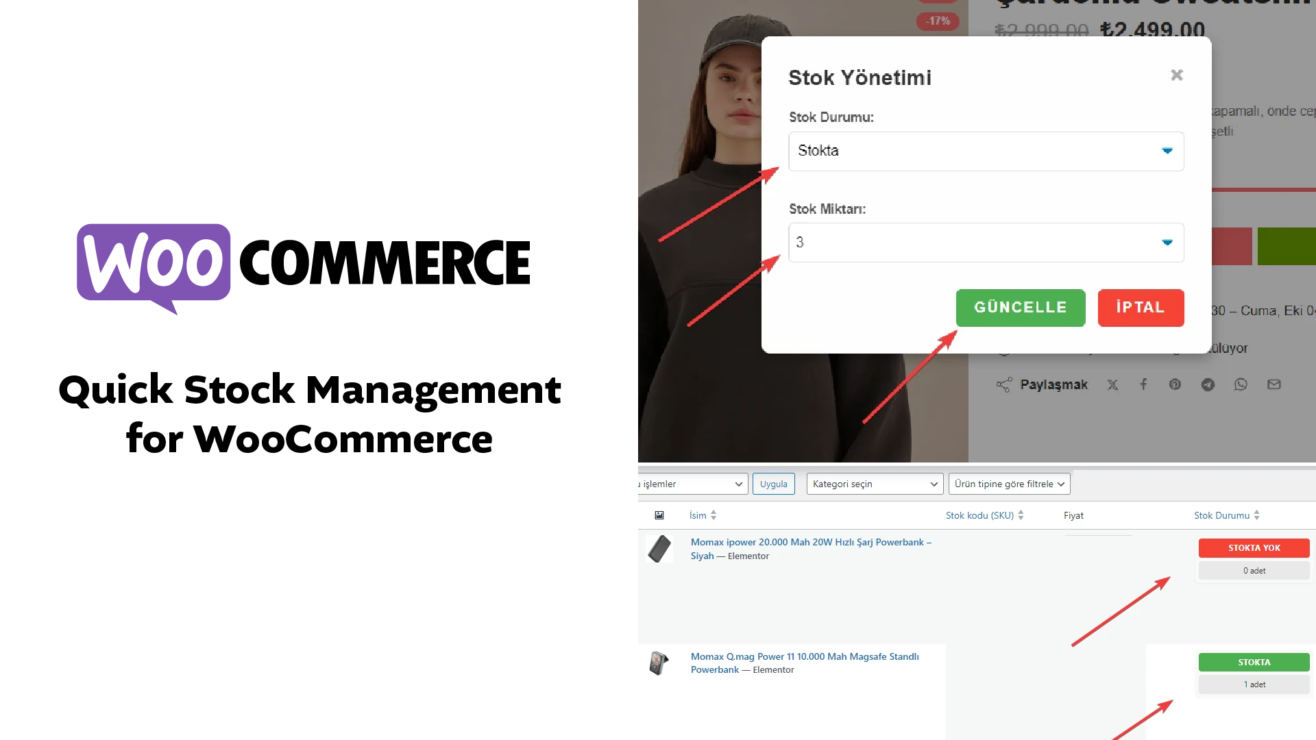 Quick Stock Management for WooCommerce en