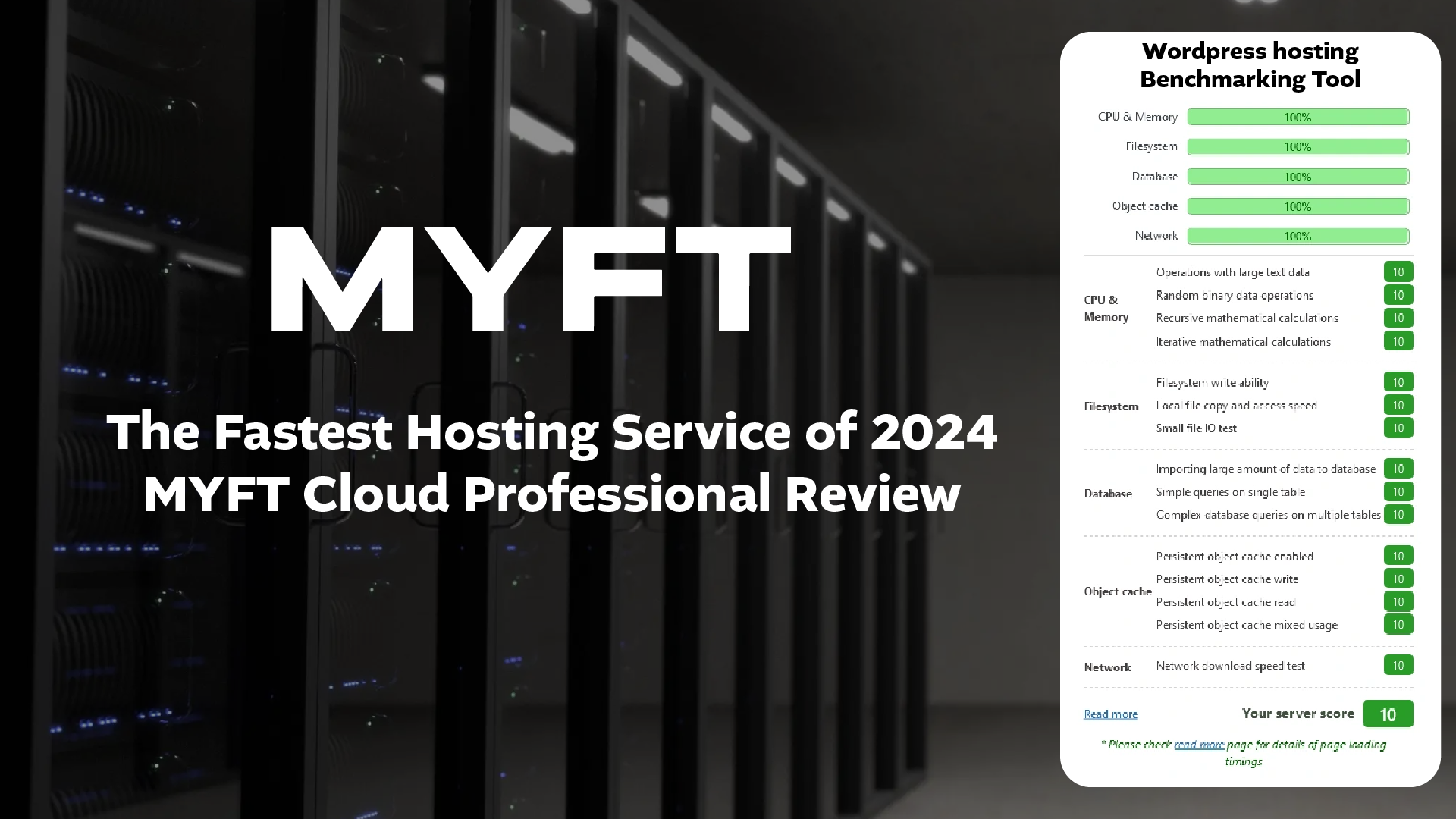 The Fastest Hosting Service of 2024 MYFT Cloud Professional Review en